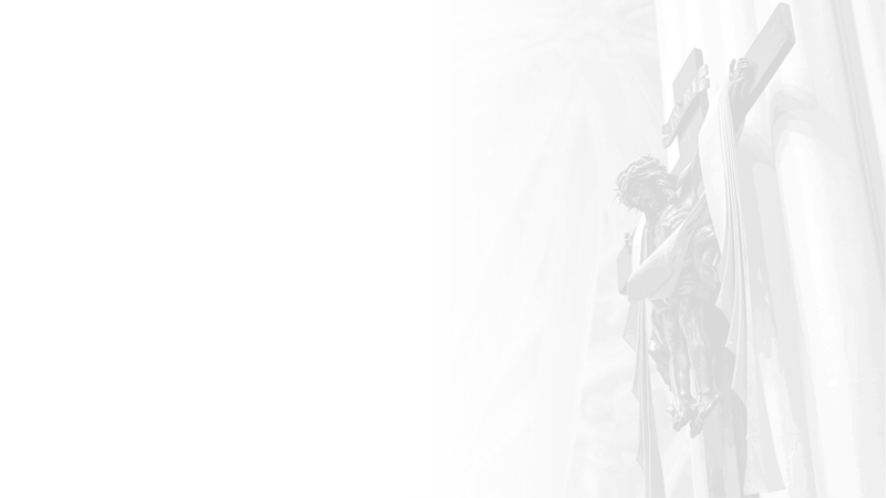 A transparent grayscale overlay of a Crucifix in the Basilica of the Sacred Heart on the campus of the University of Notre Dame.